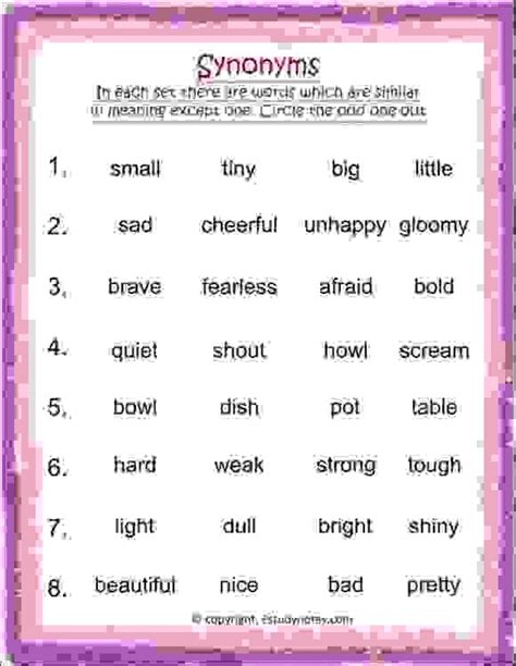 odd one out synonym